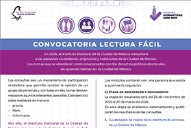 Convocatoria para las consultas a personas ciudadanas, originarias y habitantes de la Ciudad de México