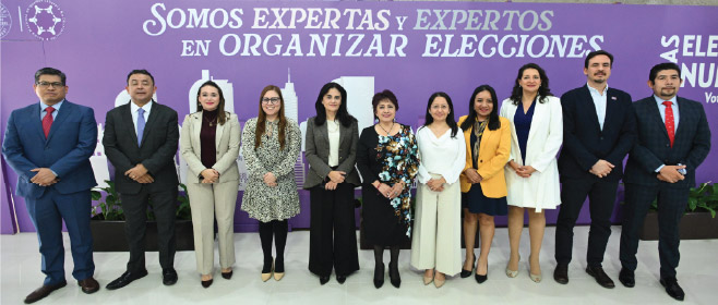 Consejo General del IECM y Pleno de la Sala Regional Ciudad de México del TEPJF sostienen reunión de trabajo para fortalecer la coordinación interinstitucional