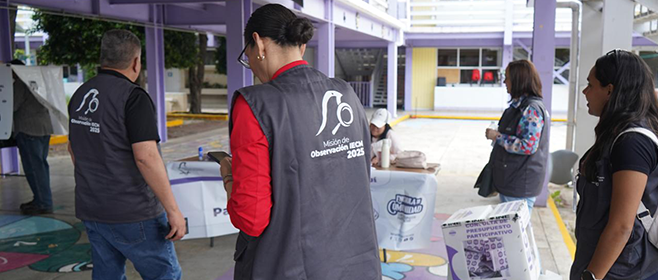 Visitantes internacionales reconocen liderazgo del IECM en organización y desarrollo de la Consulta de Presupuesto Participativo 2025