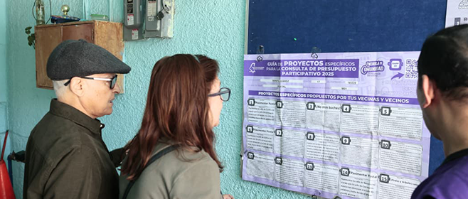 Publica IECM listado del Concurso de proyectos novedosos de Presupuesto Participativo 2025