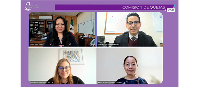 Atiende Comisión de Quejas asuntos sobre posibles infracciones electorales