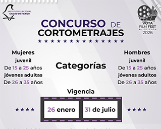 Publica IECM Convocatoria para participar en la 8&ordf; edici&oacute;n del Vota Film Fest