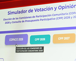 Desarrolla IECM simulador interactivo para practicar el voto y opinión  en ejercicios consultivo y electivo