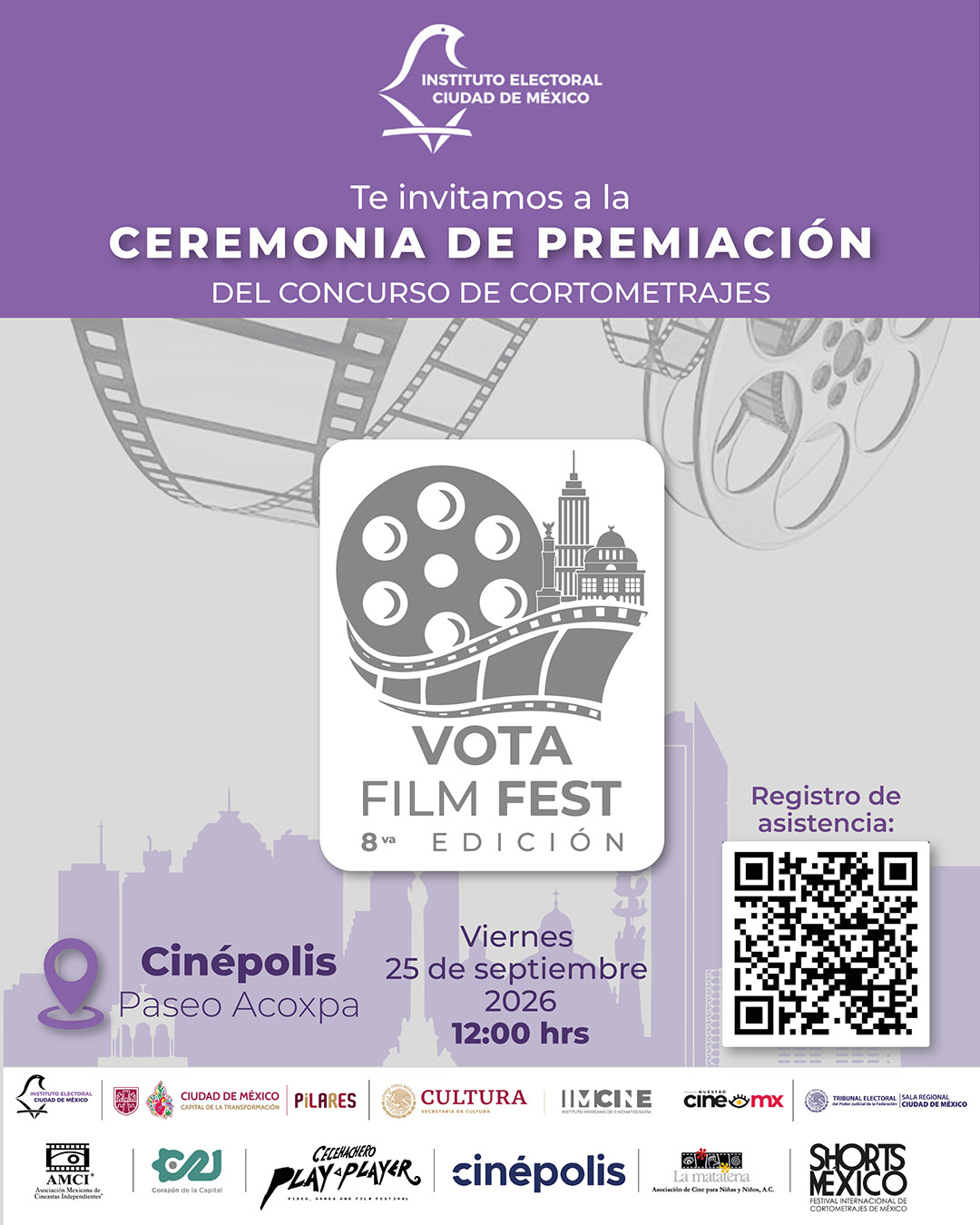 Folios ganadores de la 8va edición del Vota Film Fest 2026