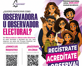 Convocatoria para la observación electoral del Proceso Electoral Local Ordinario 2026-2027 en la Ciudad de México