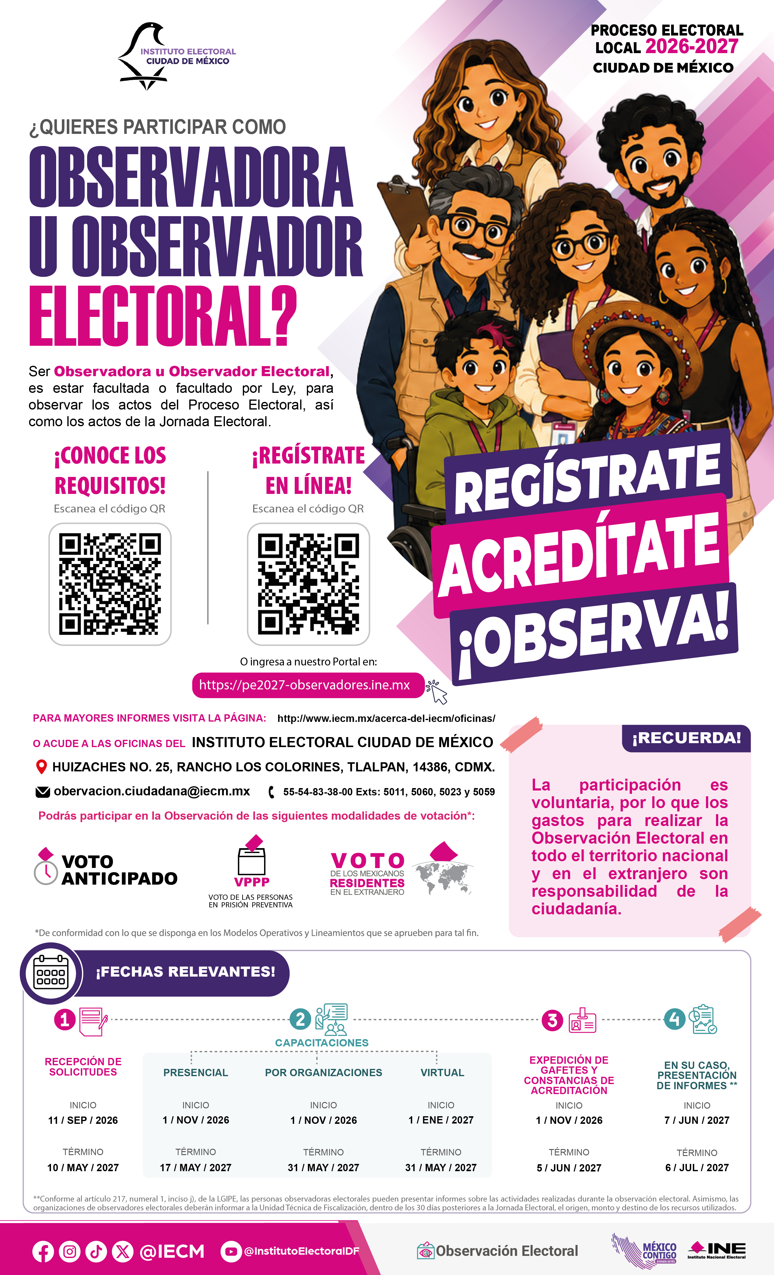 Convocatoria Observador IECM