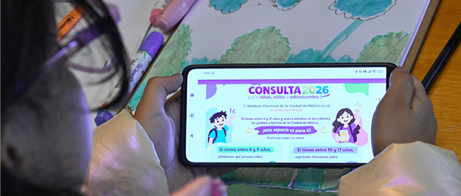 Emite IECM Convocatoria de la Consulta para niñas, niños  y adolescentes 2026