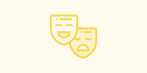 Dos máscaras teatro