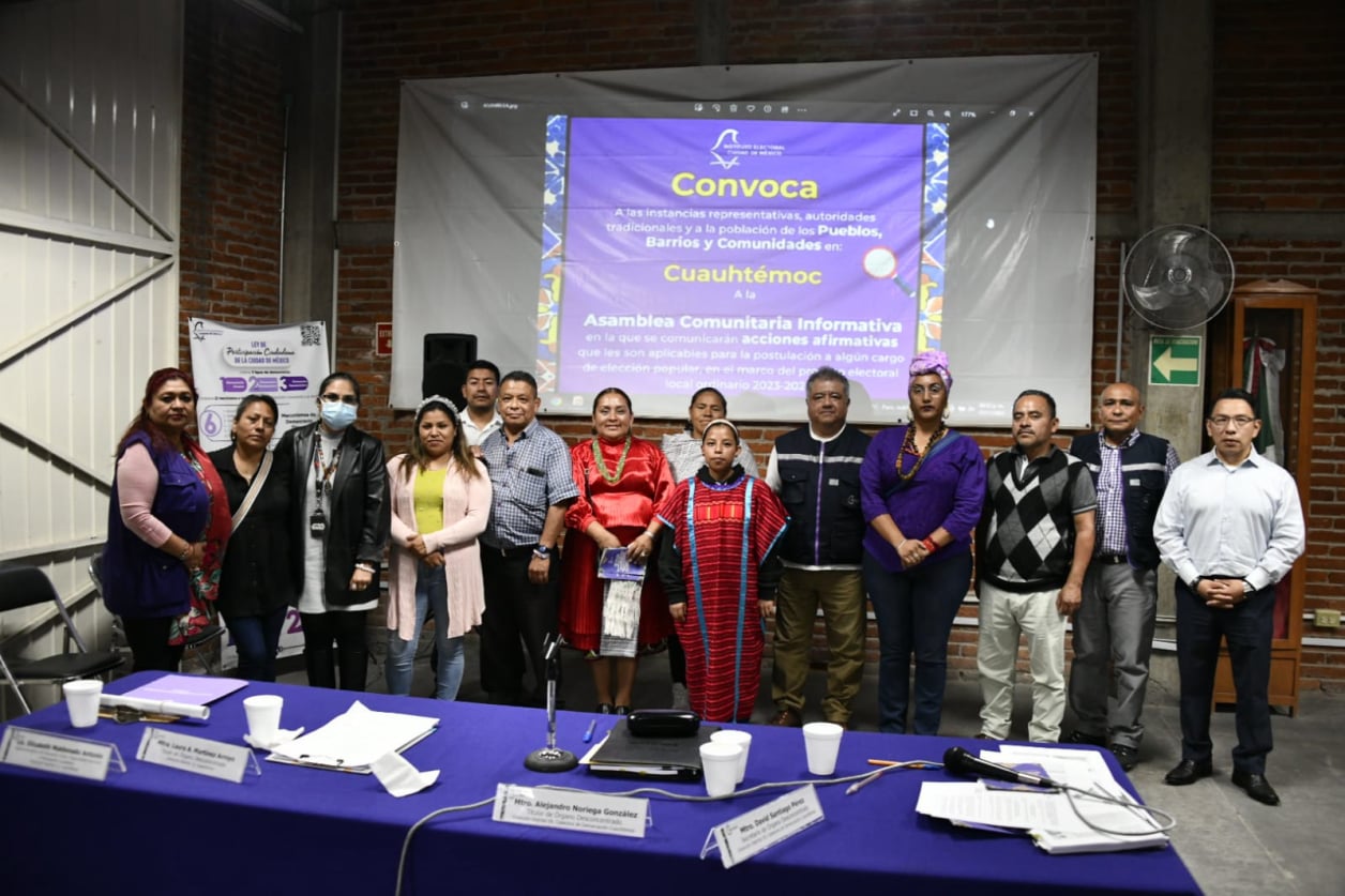 Invitación a asambleas informativas para pueblos, barrios y comunidades indígenas