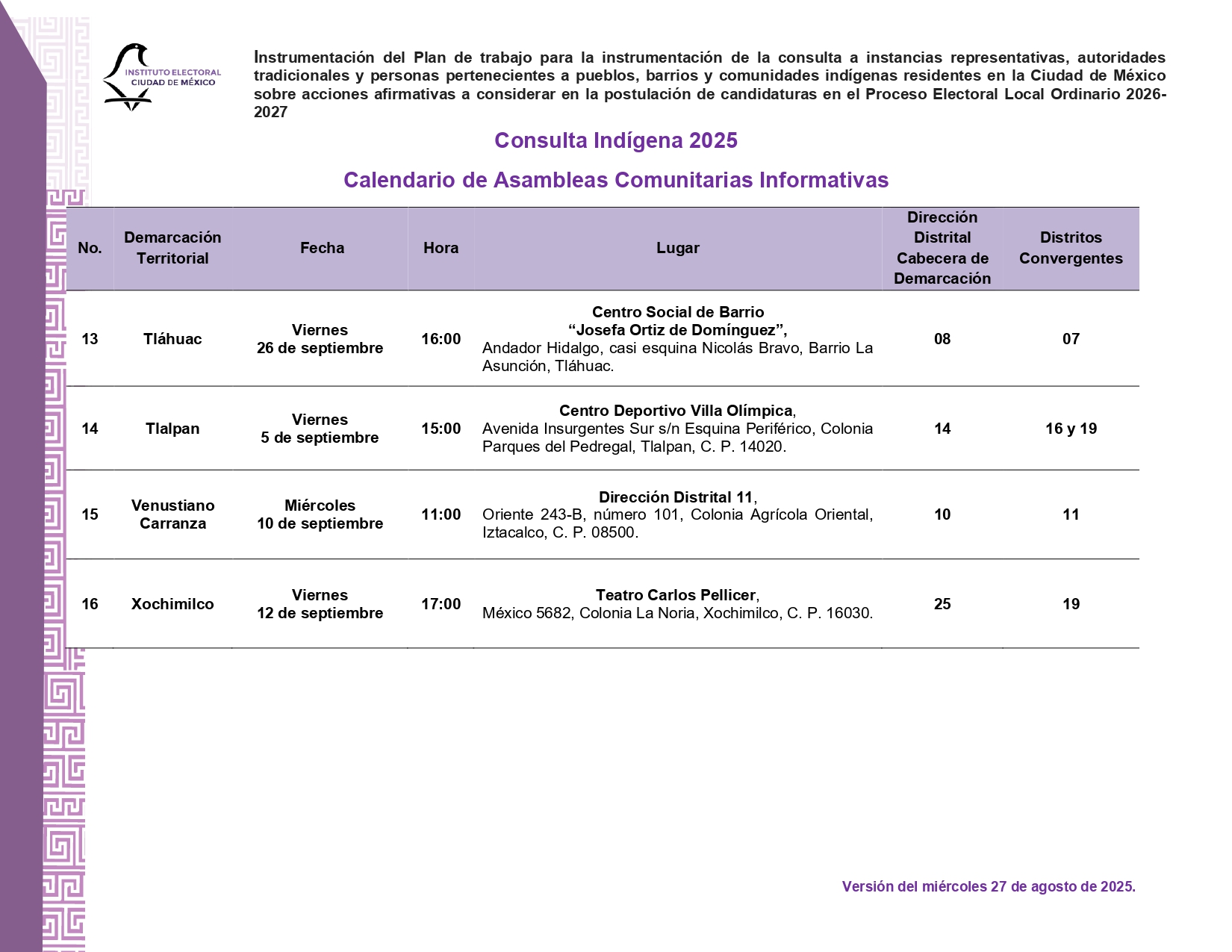 Convocatoria 3