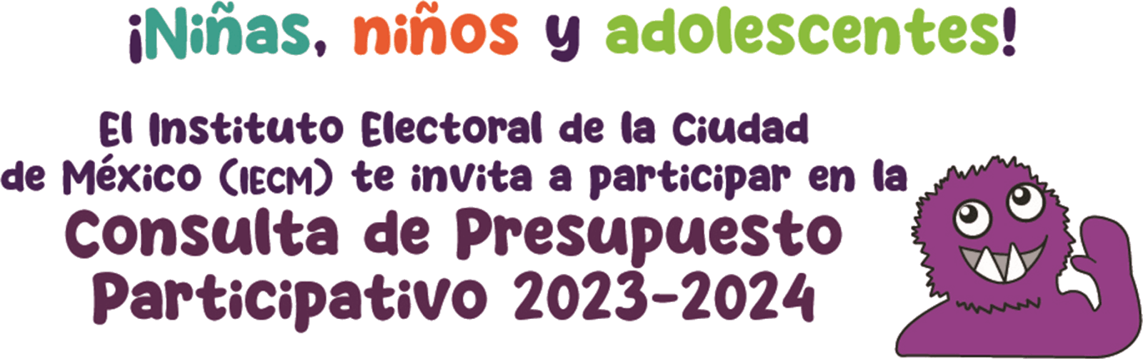 Convocatoria para que niñas, niños y adolescentes participen en la Consulta de Presupuesto Participativo 2023-2024