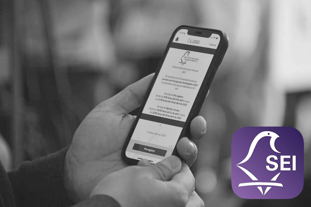Regístrate para votar por internet con la APP del Sistema Electrónico por Internet (APP-SEI) del IECM