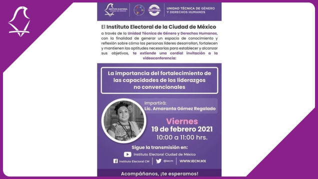 Videoconferencia: La importancia del fortalecimiento de las capacidades de los liderazgos no convencionales