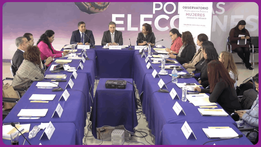 •	Instalación del Observatorio de Participación Política de las Mujeres en la Ciudad de México. Presidencia del IECM, enero 2020