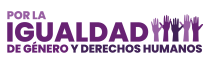 LOGO POR LA IGUALDAD DE GÉNERO Y DERECHOS HUMANOS